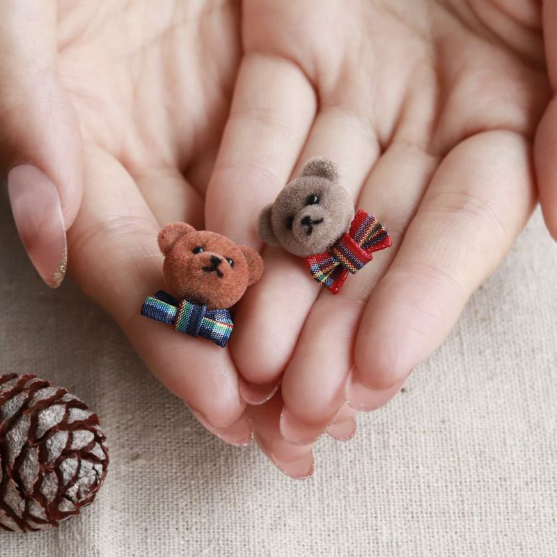 裏も可愛い♡スイーツクマピアス ピアス