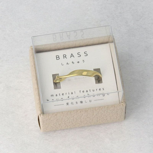 リング 経年変化 BRASS しんちゅう ツイスト フリーサイズ 指輪 ニッケルフリー ケース入り