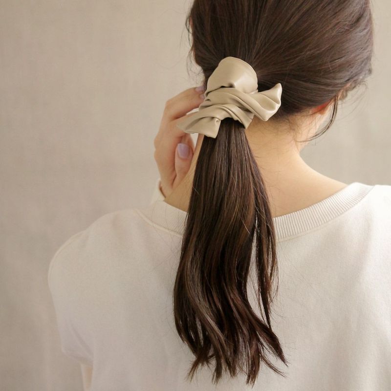 ヘアカフ レザー風 リボン ワイヤーカフ ポニーフック – OSEWAYA
