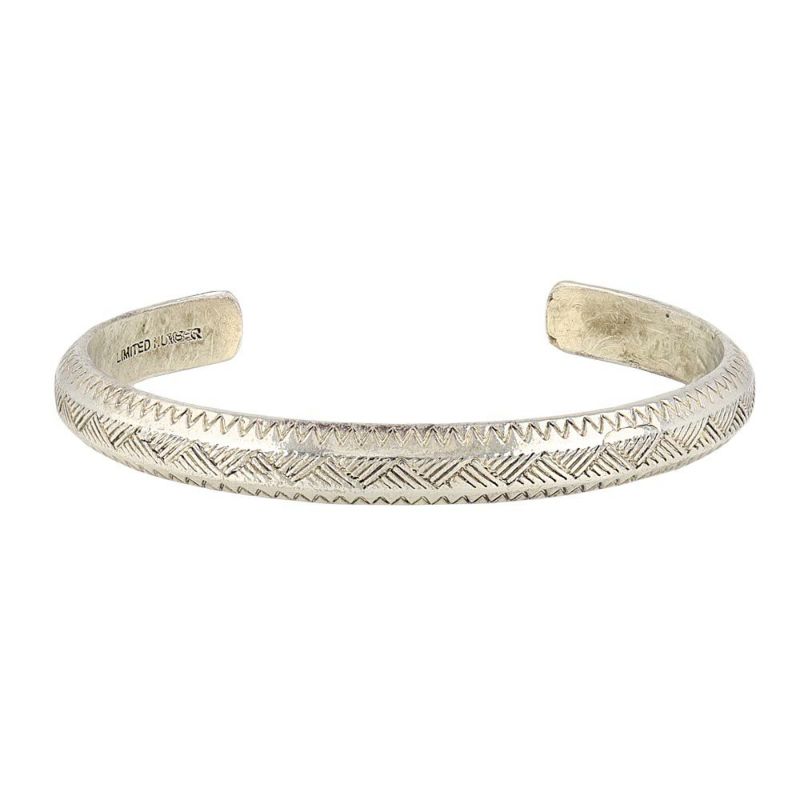 【LIMITED NUMBER】Vintage Like ブレスレット ニッケルフリー メタル トライアングル ライン ハーフバングル