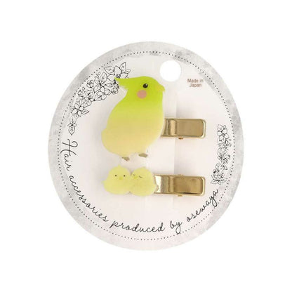 ヘアクリップ オコジョ ブタ インコ ラッコ 動物 2個セット ミニクリップ