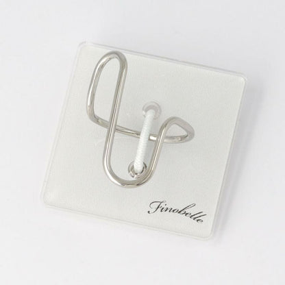 【Finobelle】Stainless Luxe リング ダブル U字 13号 指輪