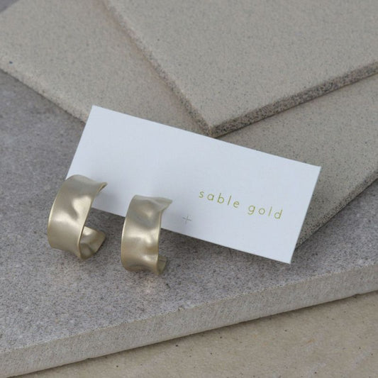 ピアス sable gold サブルゴールド ワイド ステンレスポスト C型 スタッドピアス