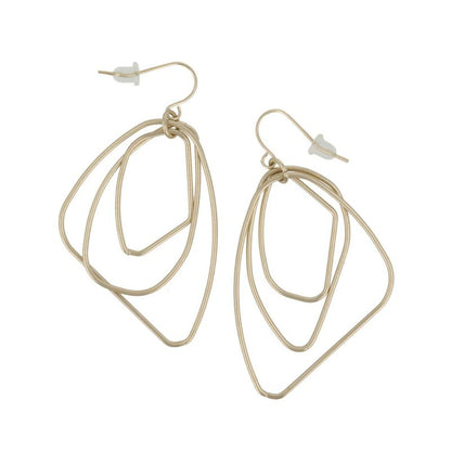 ピアス ニッケルフリー sable gold サブルゴールド レイヤード 変形 ドロップ フックピアス