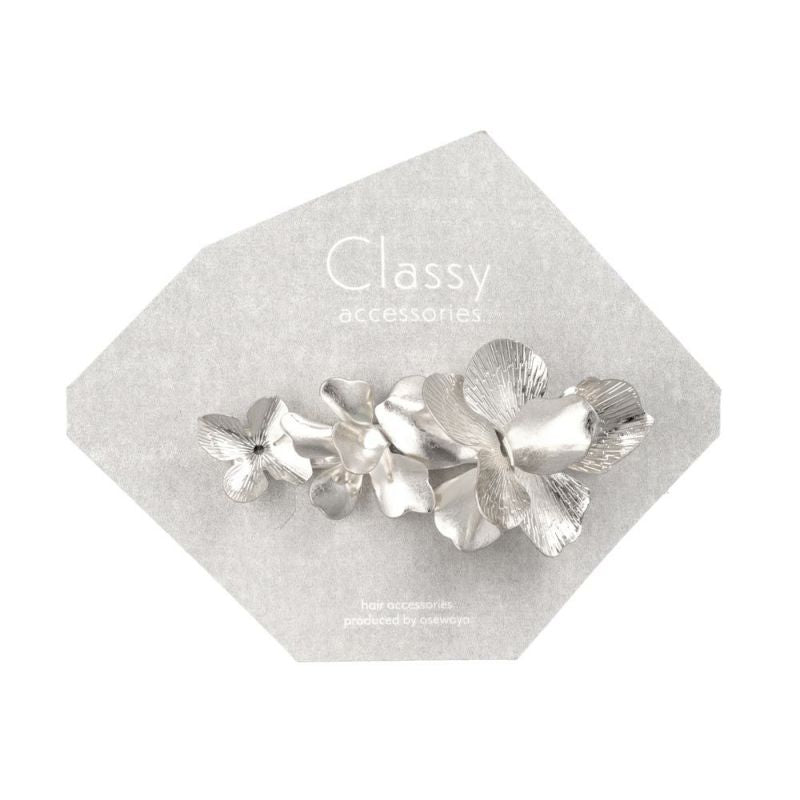 Classy GARDEN ヘアクリップ フラワー メタル ボリューム