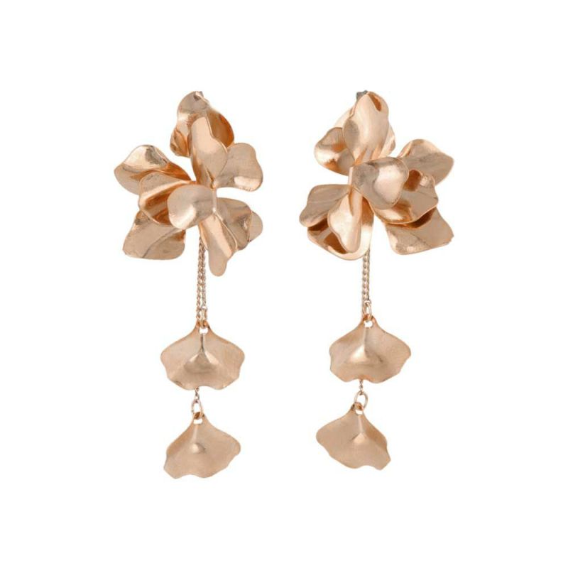 Classy GARDEN ピアス ニッケルフリー フラワー メタル ペタル