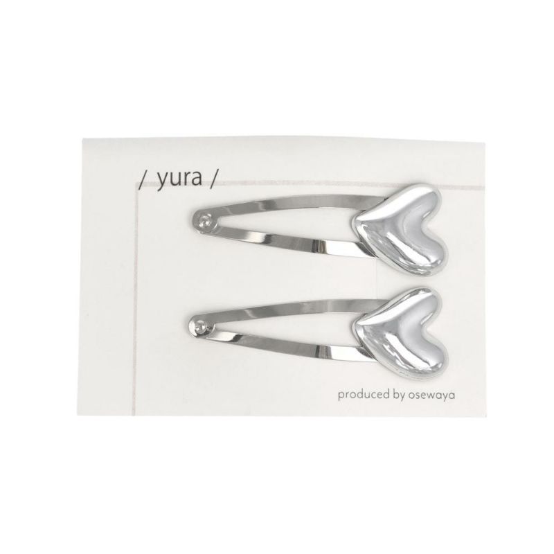 ヘアピン yura ハート スリーピン 2個セット