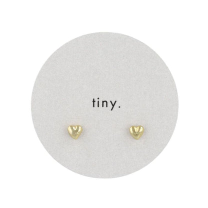 ピアス tiny. ニッケルフリー ハート メタル スタッドピアス