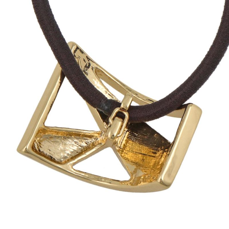 ヘアアクセサリー megoam ヘアゴム tsukekae pony メタル アセチ マーブル スクエア