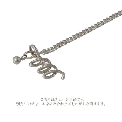 【Finobelle】necklace charm/選べるペンダントチャーム 本ロジウム厚メッキ キヘイチェーン ショートネックレス ニッケルフリー