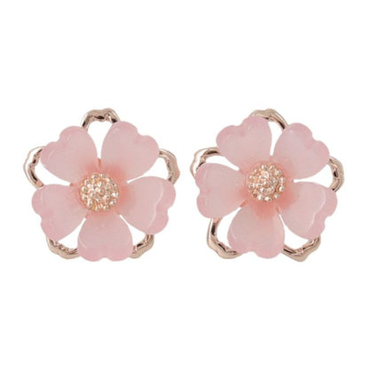 ピアス ニッケルフリー 桜 メタル チタンポスト スタッドピアス