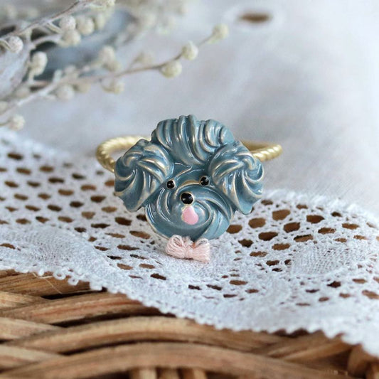 【Ayatorie】トイプードルのクッキーリング(GY)