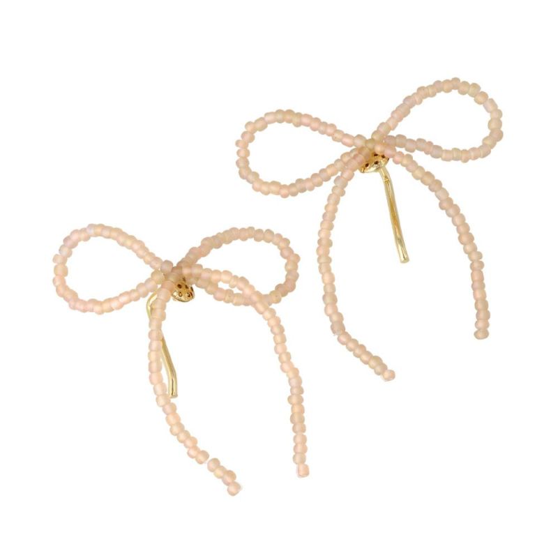 fran リピ　ボーンカフ2点 ヘアカフ ミニセットカフ beads accessory ビーズリボン 2個