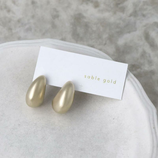 ピアス ニッケルフリー sable gold ムーン ステンレスポスト スタッドピアス