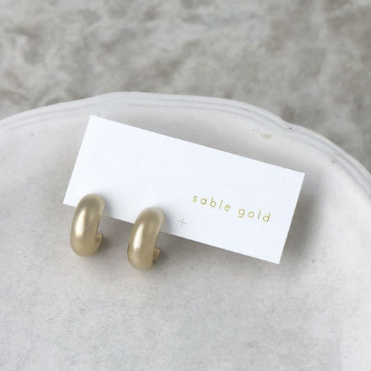 ピアス sable gold ラウンド ステンレスポスト C型 スタッドピアス
