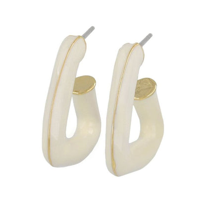 ピアス カラー メタル トライアングル チタンポスト C型 スタッドピアス