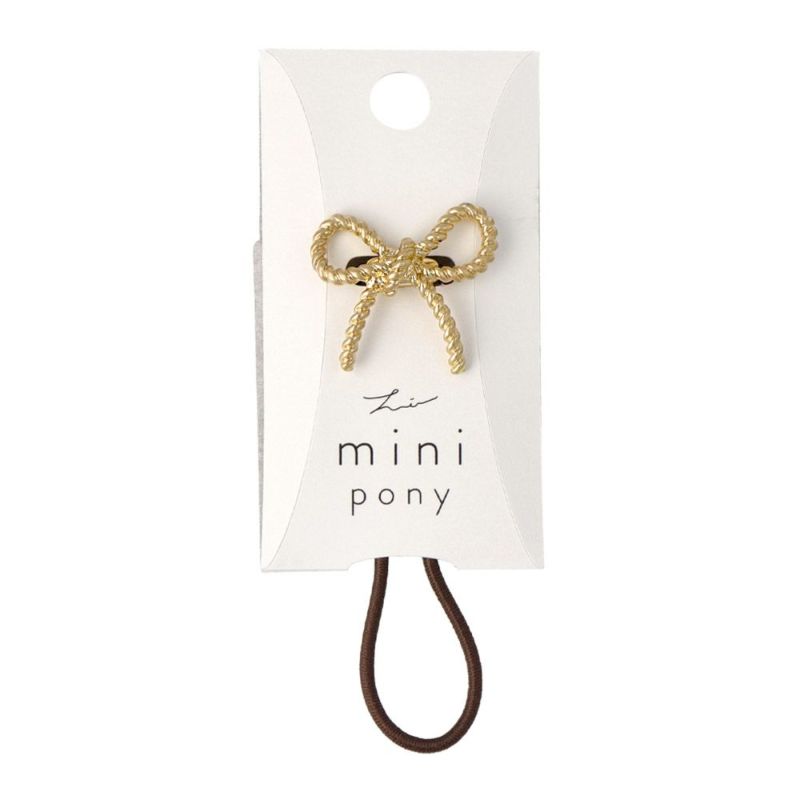 ヘアゴム mini pony リボン メタル ヘアポニー – OSEWAYAオンラインストア