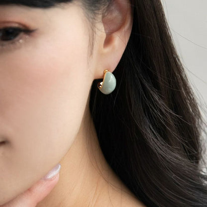 ピアス エポ カラー ラウンド カーブ チタンポスト スタッドピアス