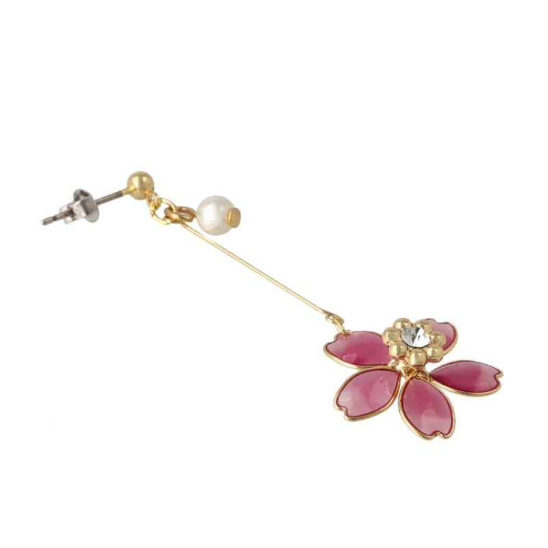 シーグラスローズピアス（ピアス（片耳用））｜flower（フラワー