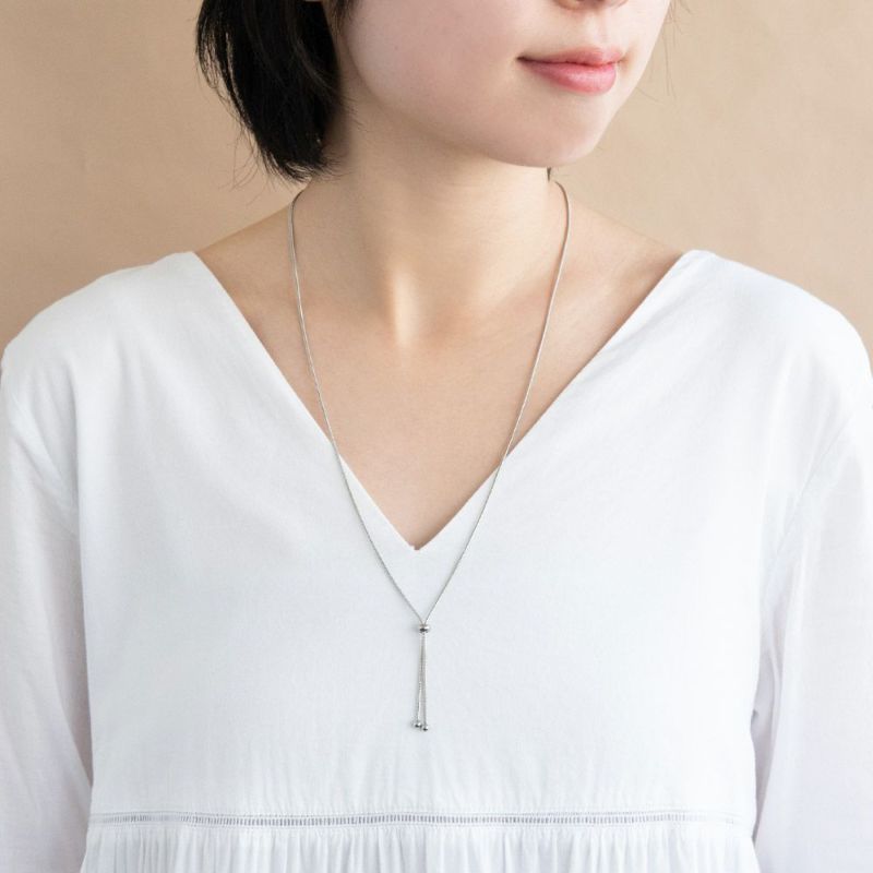セット　ピアス　スライドチェーンネックレス ネックレスチェーン ステンレス製 スライド式 アジャスター 1.2