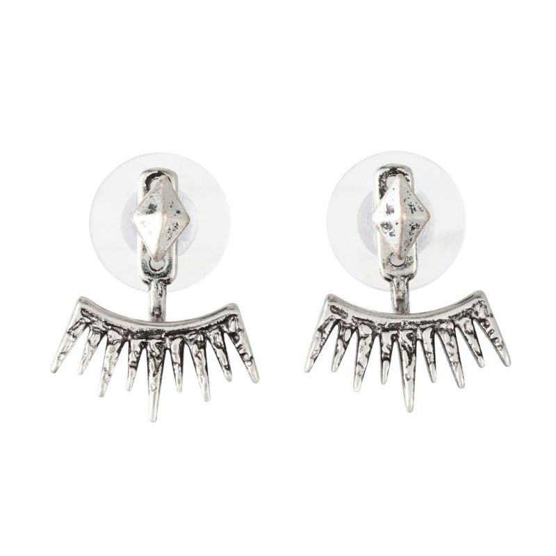 【LIMITED NUMBER】Vintage Like ピアス ニッケルフリー メタル ミニ ダイヤ フリンジ チタンポスト スタッドピアス