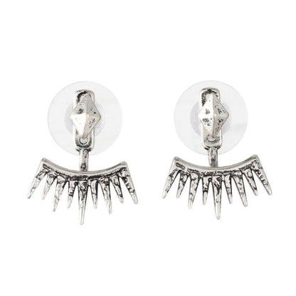 【LIMITED NUMBER】Vintage Like ピアス ニッケルフリー メタル ミニ ダイヤ フリンジ チタンポスト スタッドピアス