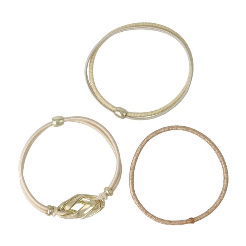 ヘアゴム Candy Arrange マルチシェイプ カラー メタル ツイスト