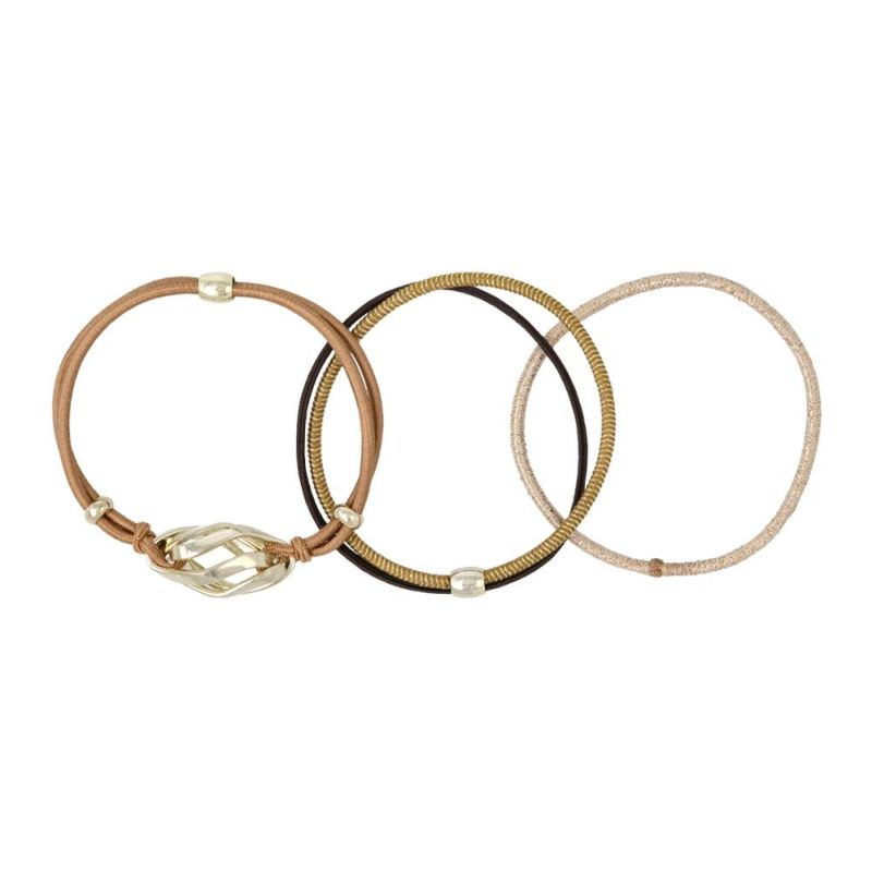 ヘアゴム Candy Arrange マルチシェイプ カラー メタル ツイスト