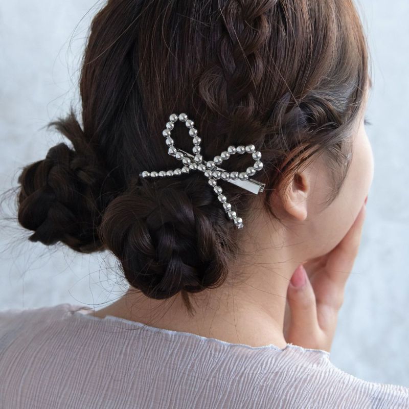 ビジュー装飾のヘアクリップ カラービジューヘアクリップ – レディースファッション通販の夢