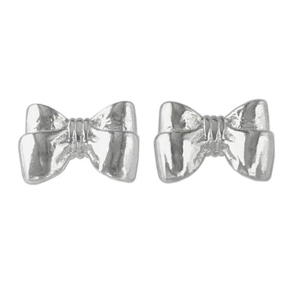 ピアス ニッケルフリー シルバー925 ミニ リボン スタッドピアス