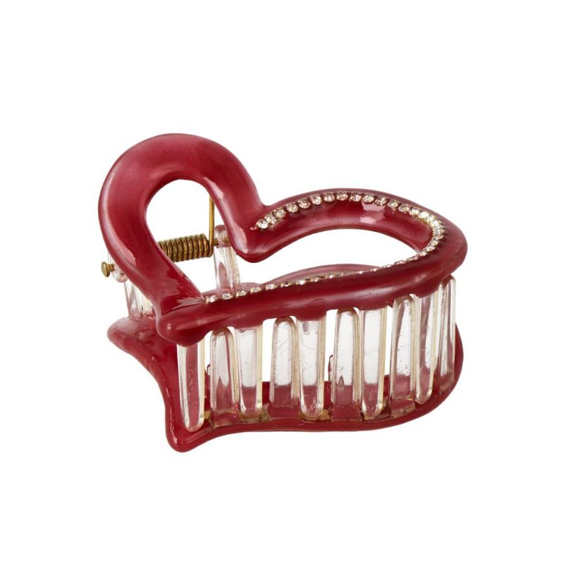 カラフルハートデザインヘアクリップ Port ヘアクリップ カラフル フラワー / ハート 【 10点セット