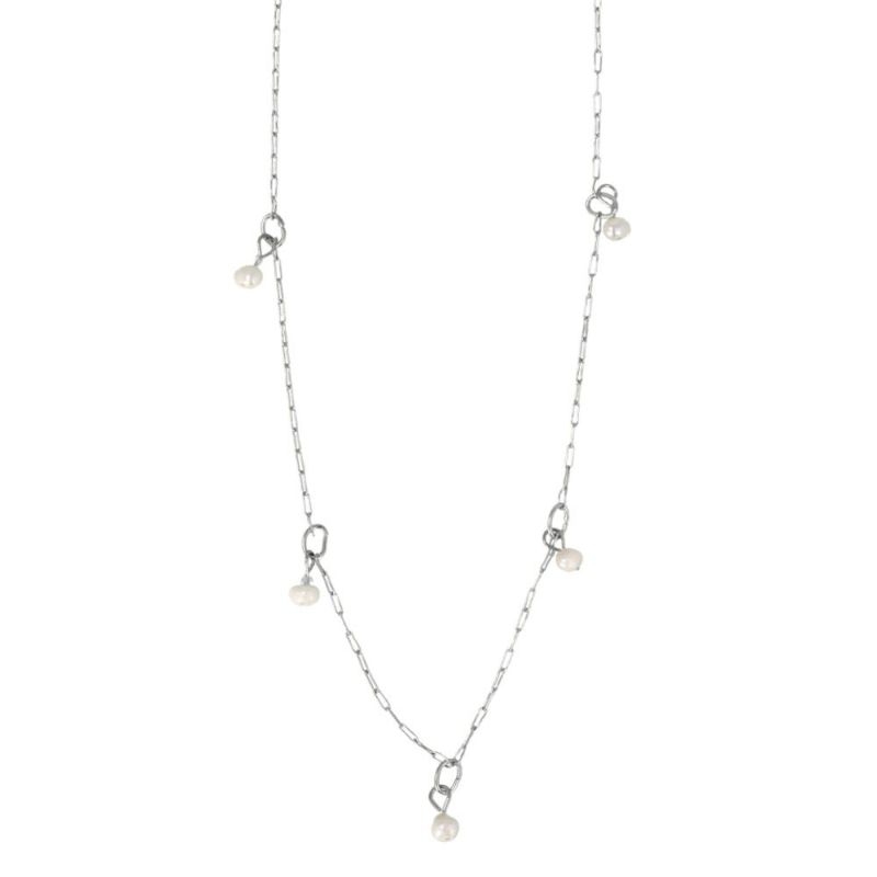 淡水パールワイヤーステンレスネックレス | AND ON JIONE STORE