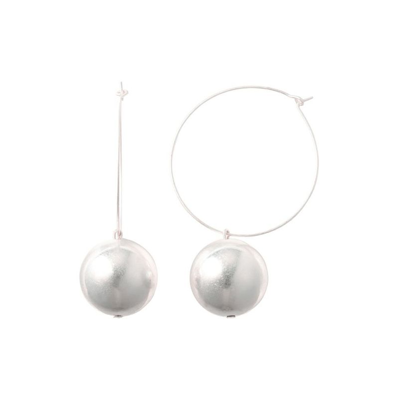 LIMITED NUMBER】MOON ピアス ニッケルフリー マットメタル LIMITED NUMBER】MOON ピアス ニッケルフリー マットメタル