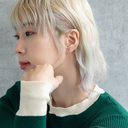 ボディピアス 六芒星 1個 14G ストレートバーベル