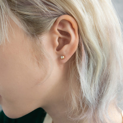 ボディピアス サージカルステンレス 316L ストーン 両ネジ式 ストレートバーベル 14G 【1個販売】