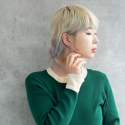 ボディピアス サージカルステンレス 316L ストーン パヴェ ネジ式 ストレートバーベル 14G 【1個販売】