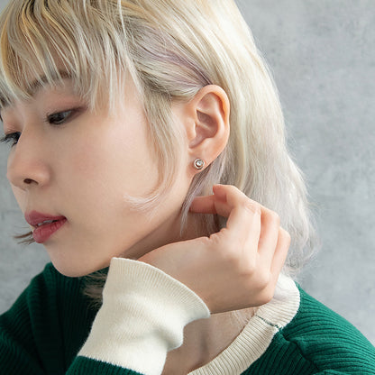 ボディピアス キュービックジルコニア フレーム ストレートバーベル ネジ式 サージカルステンレス 14G 【1個販売】