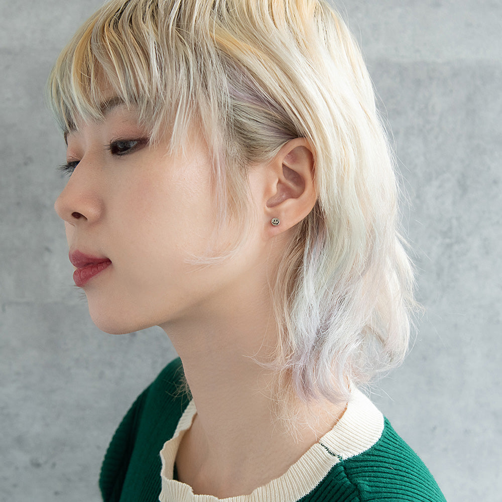 ボディピアス スマイル ストレートバーベル ネジ式 サージカルステンレス 14G 【1個販売】