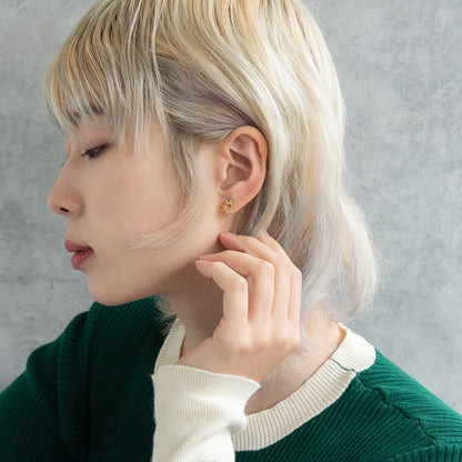 ボディピアス トライバル 太陽 1個 14G ストレートバーベル