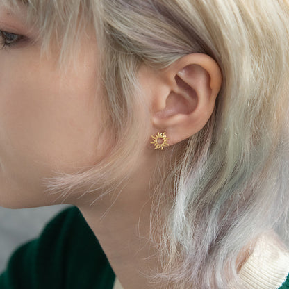 ボディピアス トライバル 太陽 1個 14G ストレートバーベル