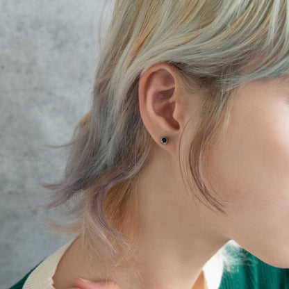 ボディピアス ステンレス シルバー ストーン ストレートバーベル ネジ式 14G 【1個販売】