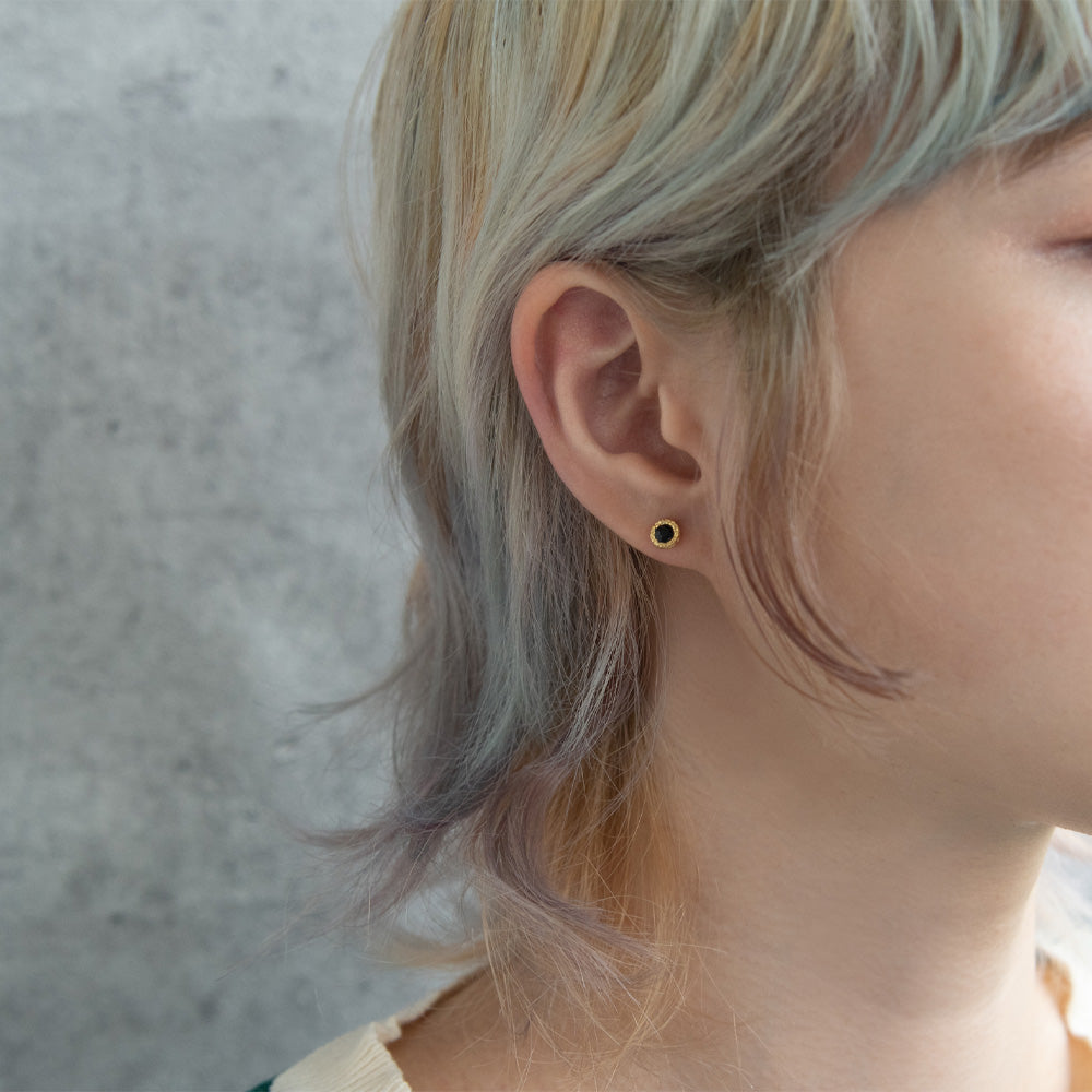 ボディピアス ステンレス フレーム ストーン ストレートバーベル ネジ式 14G 【1個販売】