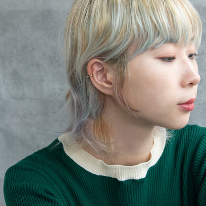 ボディピアス ハート ストレートバーベル ネジ式 サージカルステンレス 16G 【1個販売】