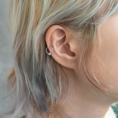 ボディピアス サージカルステンレス 316L ツイスト キャプティブビーズリング 18G 【1個販売】