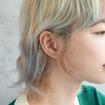 ボディピアス ステンレス キャプティブビーズリング カットガラス ゴールド 18G 【1個販売】