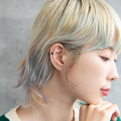 ボディピアス 星 スター ストレートバーベル ネジ式 サージカルステンレス 18G 【1個販売】