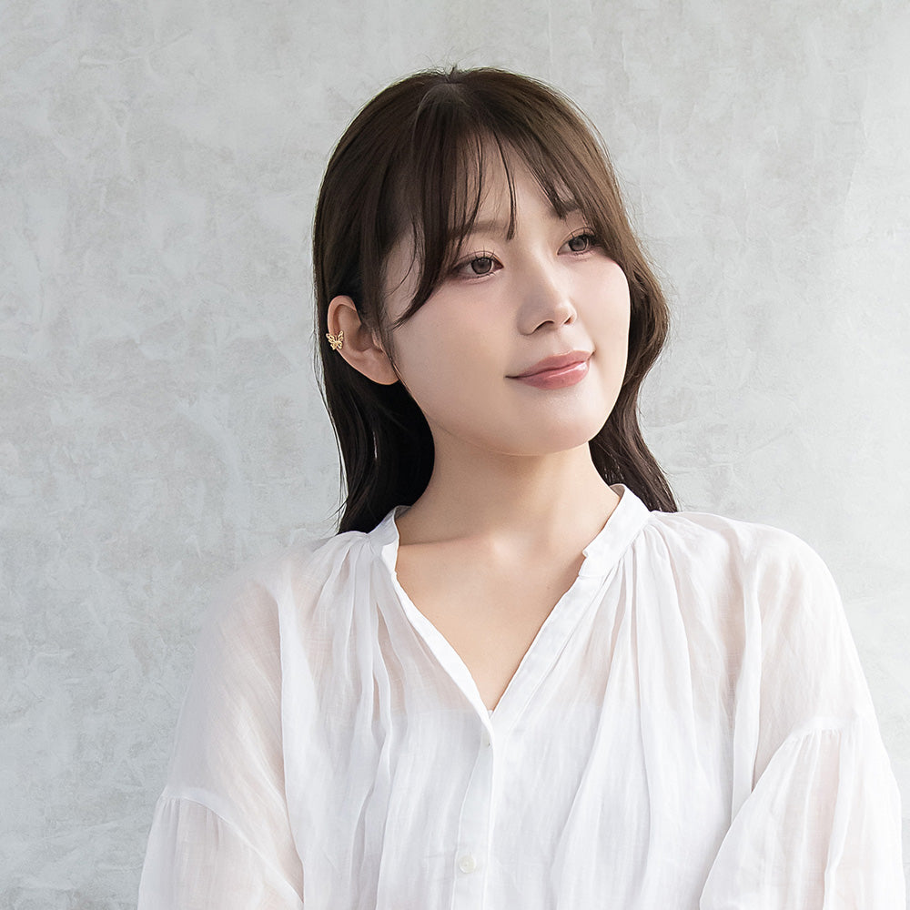 ボディピアス 蝶 バタフライ ストレートバーベル ネジ式 サージカルステンレス 18G 【1個販売】