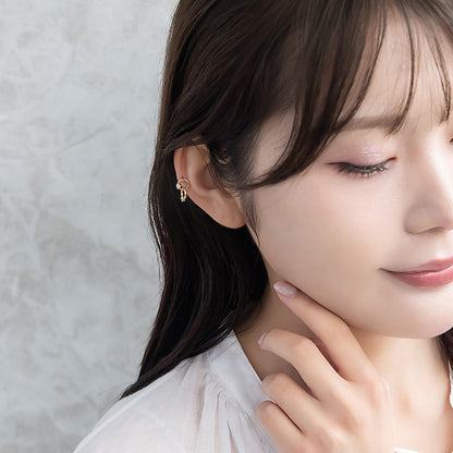 ボディピアス ダブル サークル キュービックジルコニア ストレートバーベル ネジ式 サージカルステンレス 16G 【1個販売】