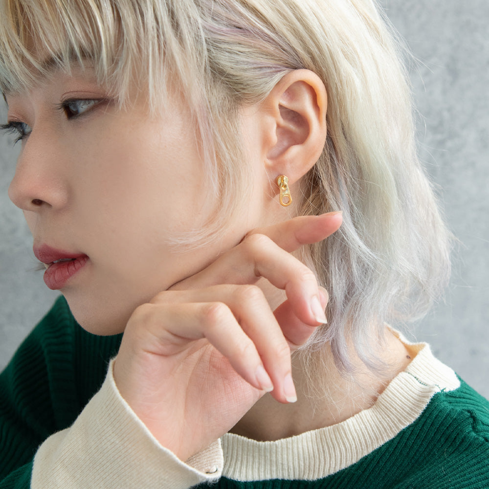 ボディピアス ファスナー ジッパー チャック ストレートバーベル ネジ