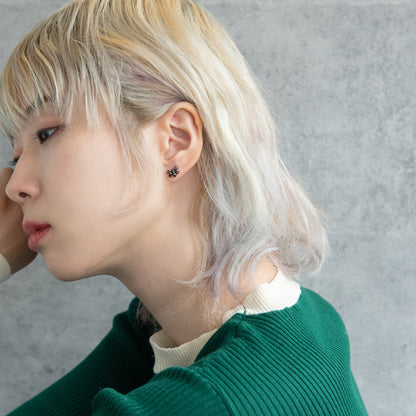 ボディピアス 蜘蛛 クモ スパイダー ストレートバーベル ネジ式 サージカルステンレス 14G 【1個販売】